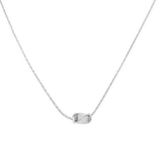 The Inverted Bean charm necklace in 925 silver. - Picture 3 of 6